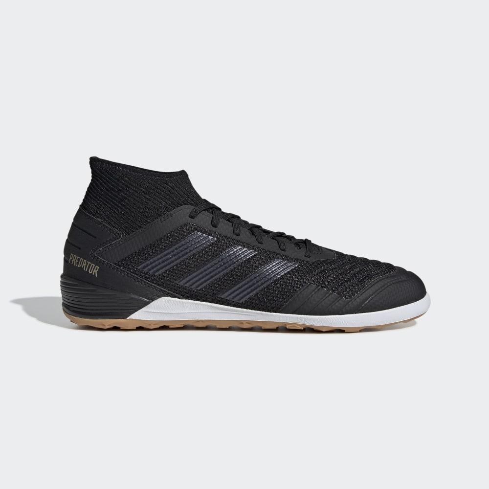 Adidasi Fotbal Adidas Predator Tango 19.3 Indoor Dama Romania - Negrii/Aurii Metal F35617